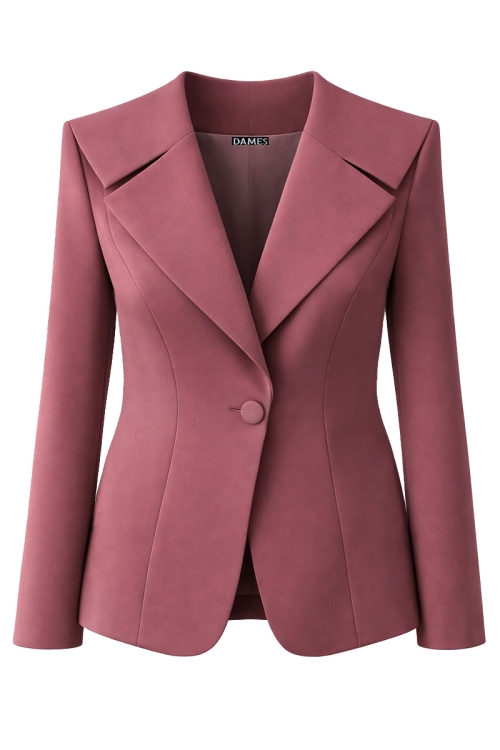 Sacou dama roz antic elegant cu rever marinar