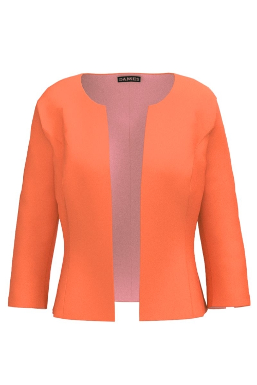 Sacou office din jules crepe orange SS25