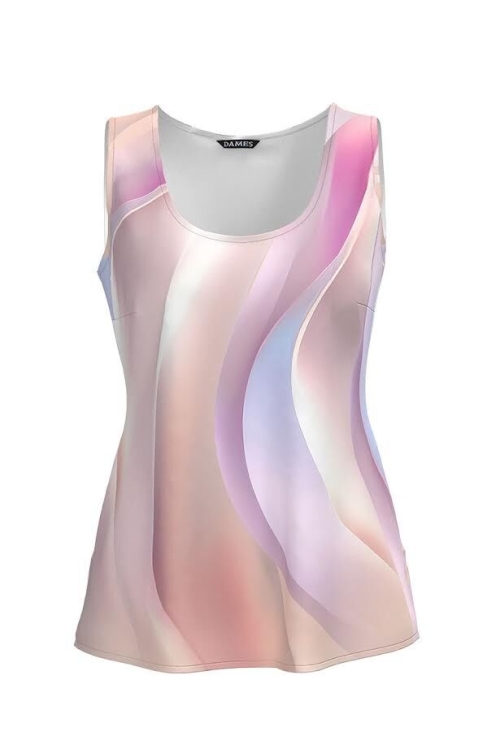 Top casual imprimat multicolor - Img 2