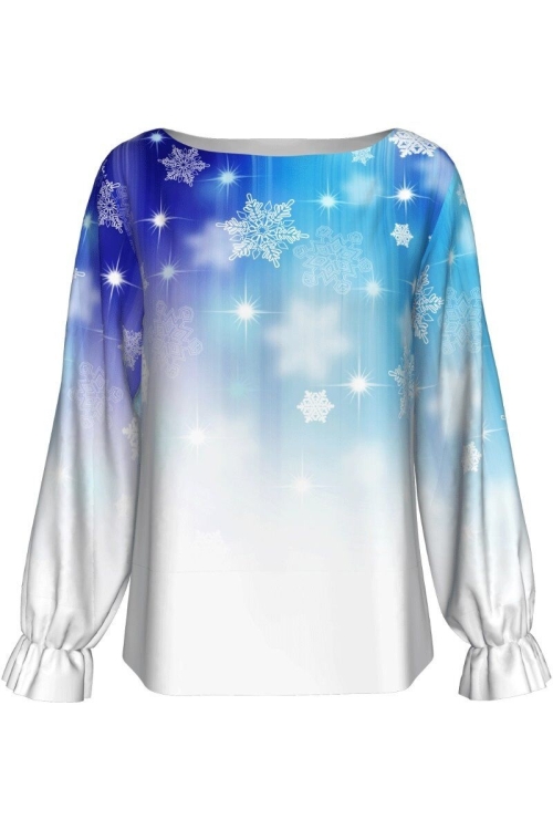 Bluza imprimata digital Snow A842C14 - Img 2