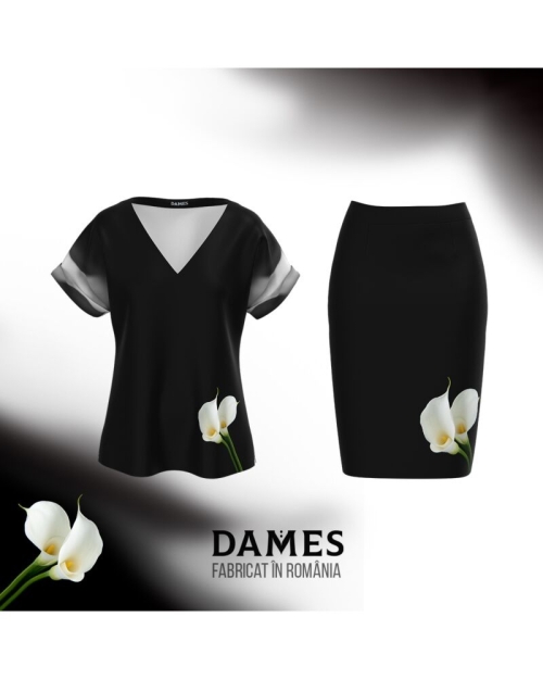 Bluza neagra imprimata digital Cale CMD900 - Img 2