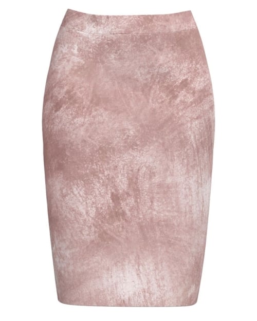 Fusta conica in nuante de roz CMD3784