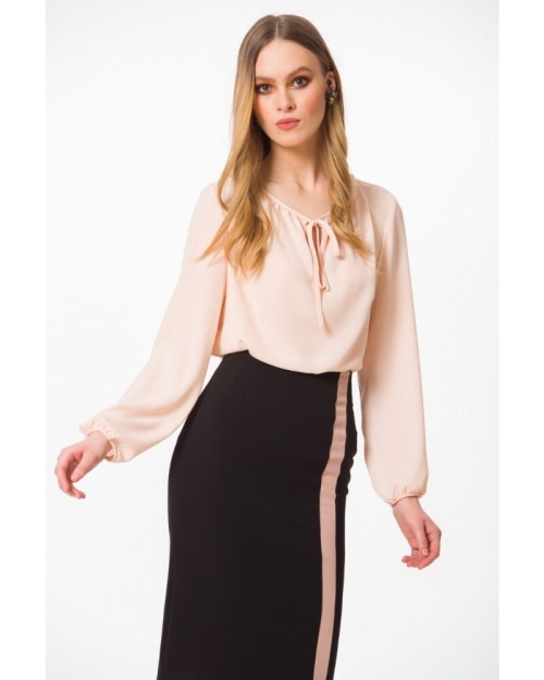 Fusta office neagra cu dunga decorativa A827N - Img 5