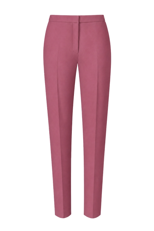 Pantaloni conici roz antic