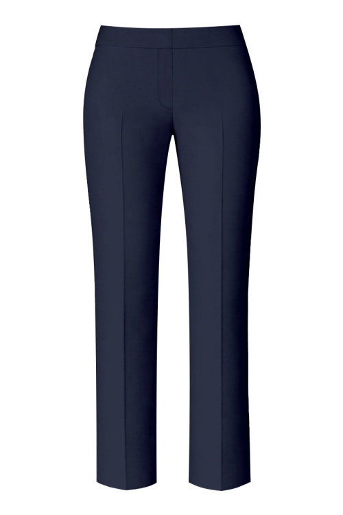Pantaloni drepti bleumarin eleganti