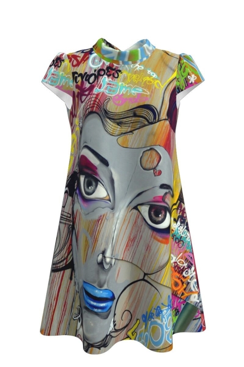 Rochie casual imprimata Avatar CMD105 - Img 2