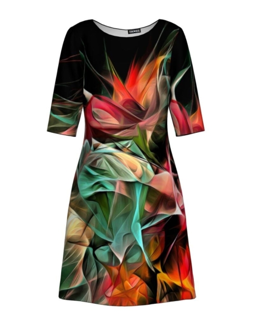 Rochie casual imprimata digital CMD364 Stoc