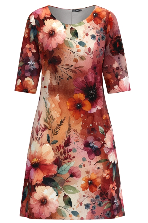 Rochie casual imprimata floral