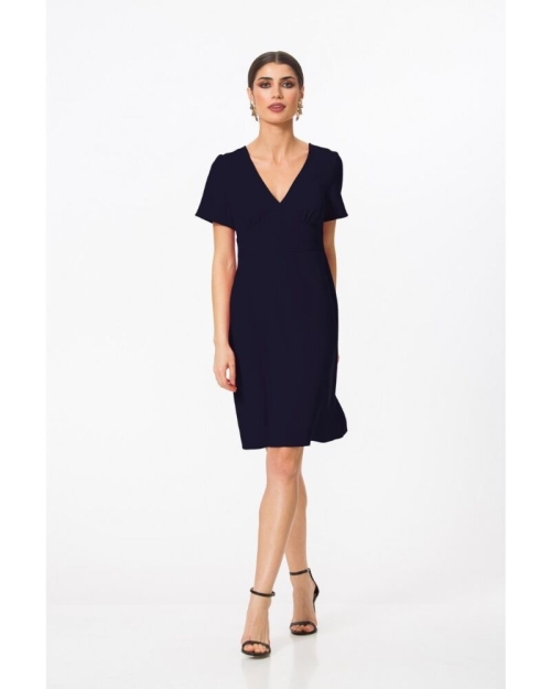 Rochie casual PREMIUM,Lazurite cu maneca scurta DP011N - Img 1