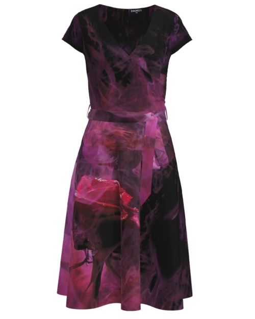 Rochie clos eleganta de vara imprimata digital CMD1083 - Img 1