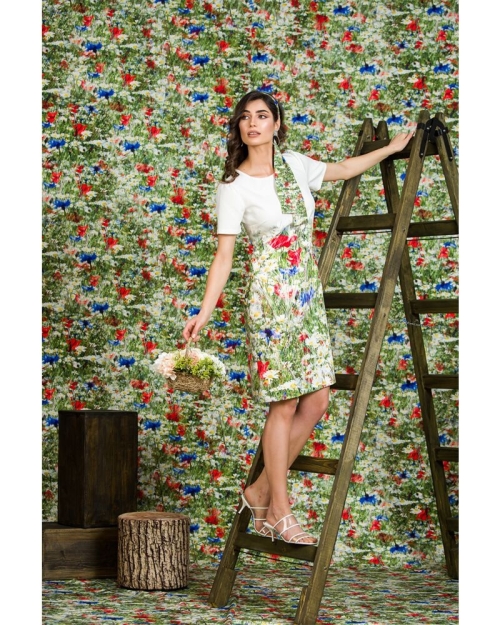 Rochie evazata imprimata digital CMD56 - Img 6