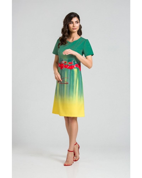 Rochie evazata imprimata digital CMD58 - Img 1