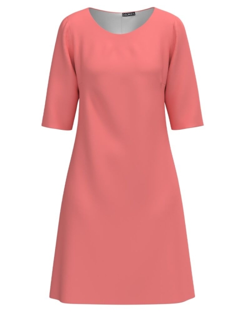 Rochie office roz CMD4848 - Img 1