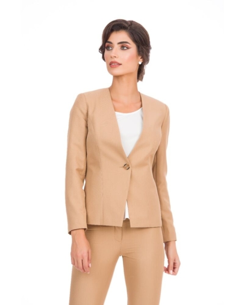 Sacou bej office cambrat CMD3392 - Img 2
