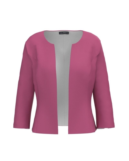 Sacou office roz cambrat imprimat digital CMD3375