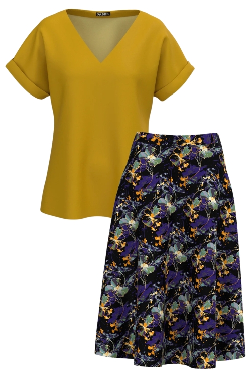 Set dama bluza si fusta Noaptea Irisului