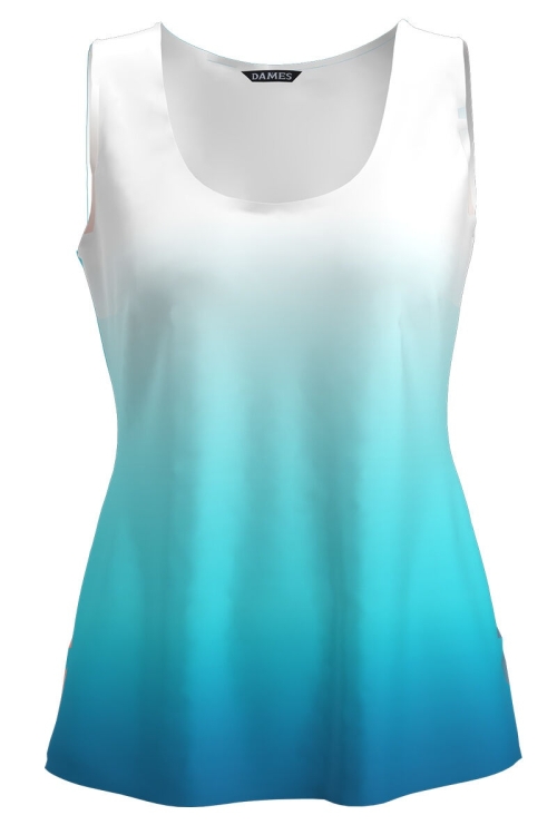 Top casual bleu imprimat in degrade CMD1948 - Img 2