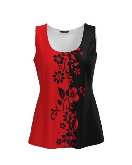 Top casual imprimat in doua culori CMD4964