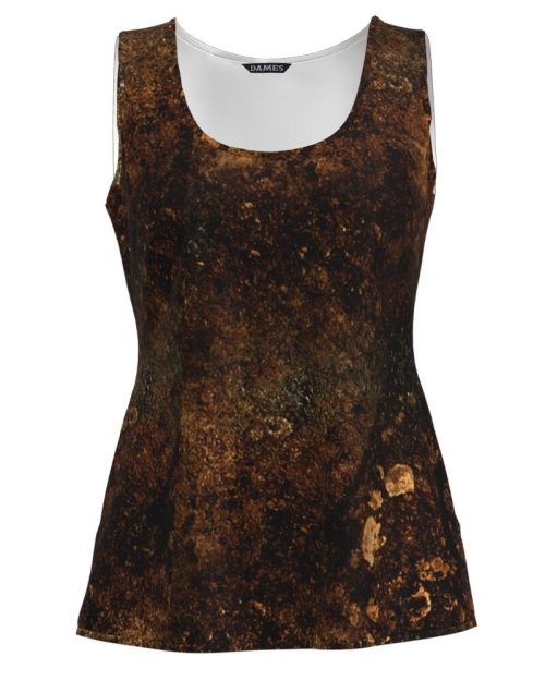 Top casual imprimat in nuante de maro CMD1238