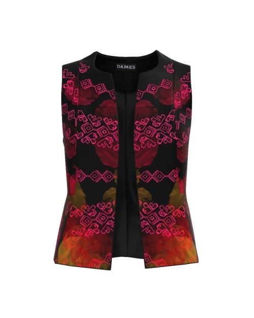 Vesta imprimata cu motive traditionale CMD407