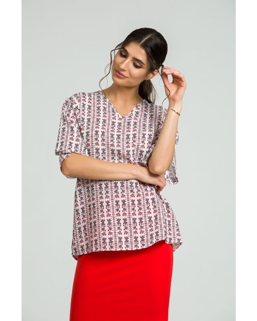 Bluza casual imprimata digital oversize DM185 - Img 4