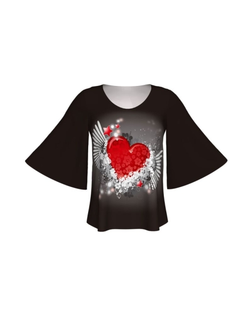Bluza imprimata digital The Power of Love Black