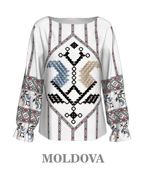 Bluza imprimata traditional A842M5
