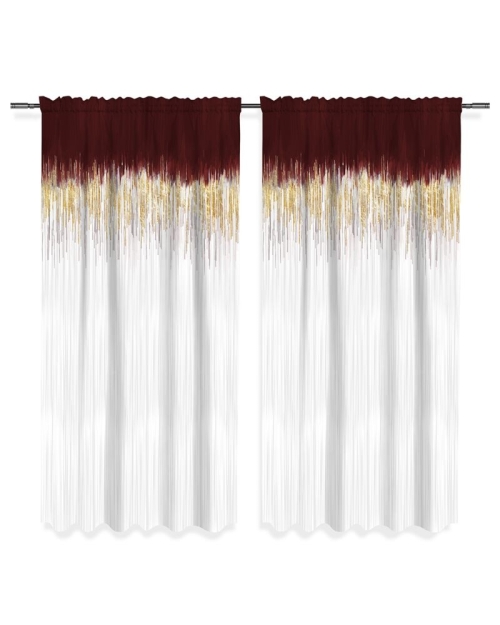 Draperie din satin imprimata cu model grena CMD1891 - Img 2