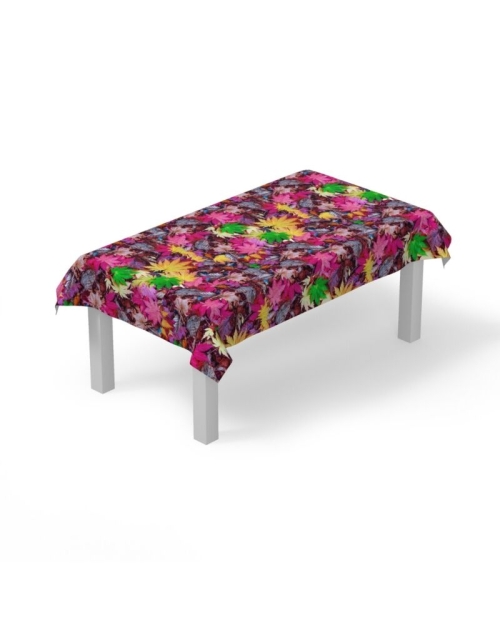 Fata de masa din satin imprimat cu model Multicolor CMD3542 - Img 2