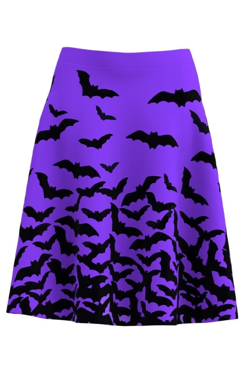 Fustă imprimată digital, Bats A817H1 - Img 2