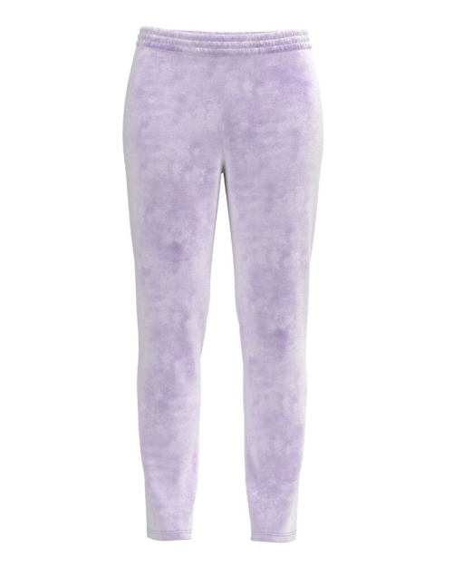 Pantaloni lila din catifea cu buzunare CMD2063
