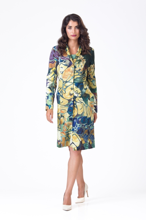 Pardesiu subtire imprimat multicolor AW24 - Img 5