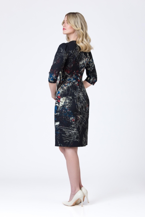 Rochie casual cu imprimeu multicolor AW24 - Img 5