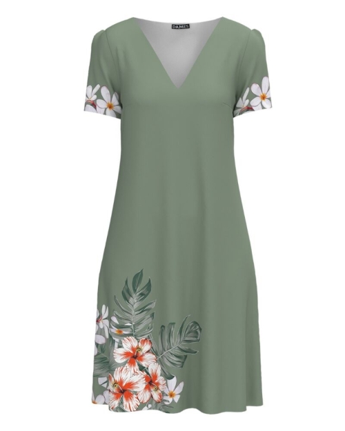 Rochie casual de vara imprimată cu model floral CMD4459