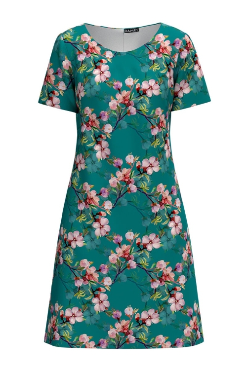 Rochie casual imprimata cu model Floral CMD627 - Img 2
