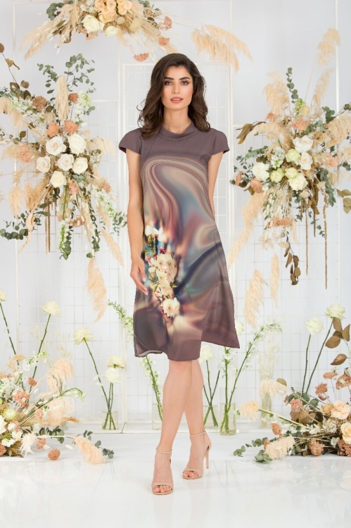Rochie casual imprimata digital CMD707 - Img 8