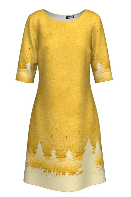 Rochie casual imprimata Golden CMD309 - Img 2