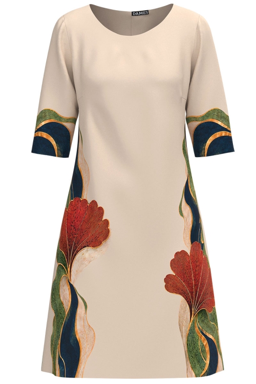 Rochie casual imprimata Taina Florilor