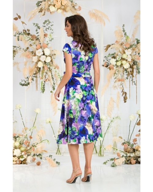 Rochie clos eleganta de vara imprimata Anemone CMD92 - Img 6