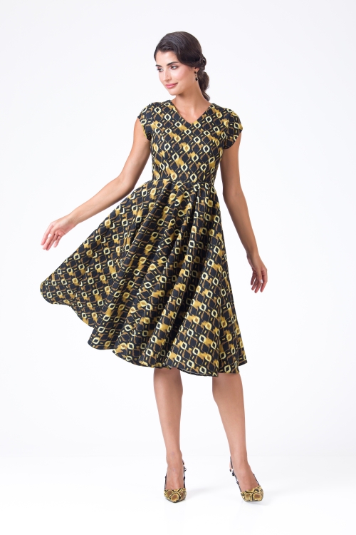 Rochie eleganta clos cu decolteu in V AW24 - Img 2