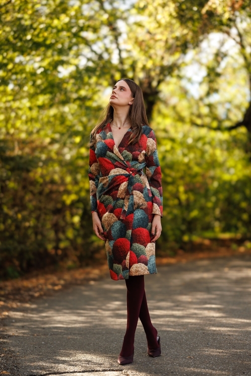 Rochie eleganta parte peste parte Poveste de Toamna