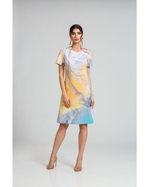 Rochie evazata imprimata digital CMD67 - Img 6