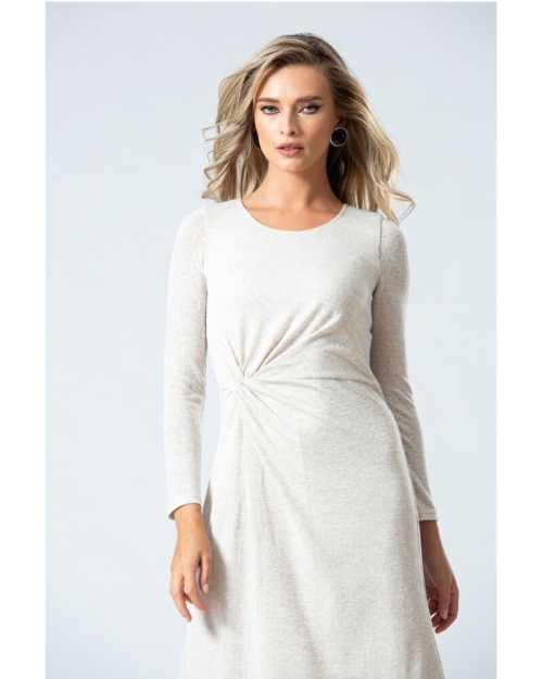Rochie office PREMIUM cu plii in talie DP074 - Img 1