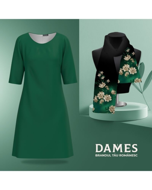 Rochie office verde CMD4846 - Img 2