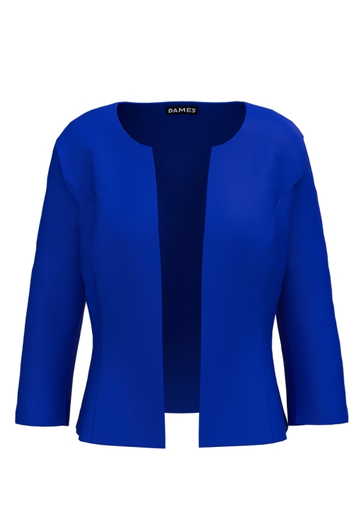 Sacou albastru elegant cambrat