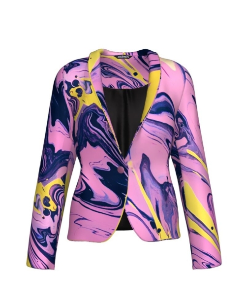 Sacou cambrat imprimat abstract Galaxi CMD291