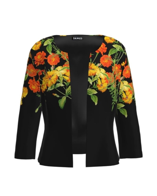 Sacou cambrat imprimat Floral CMD574