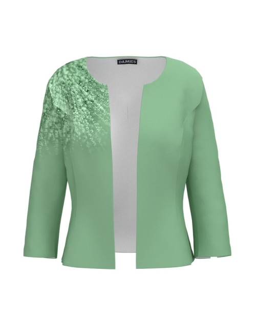 Sacou vernil cambrat imprimat Picaturi de roua CMD4066