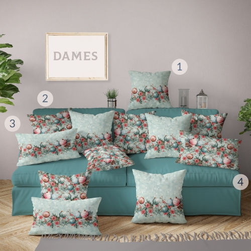Set fete de perna decorative vernil imprimate decoratiuni Craciun AW24 - Img 1