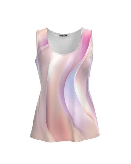 Top casual imprimat multicolor - Img 1